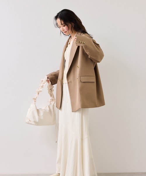 VIS(ビス)の「サテンツイルマーメイドスカート(スカート・レディース・キナリ/ネイビー・FREE)」の22枚目の写真