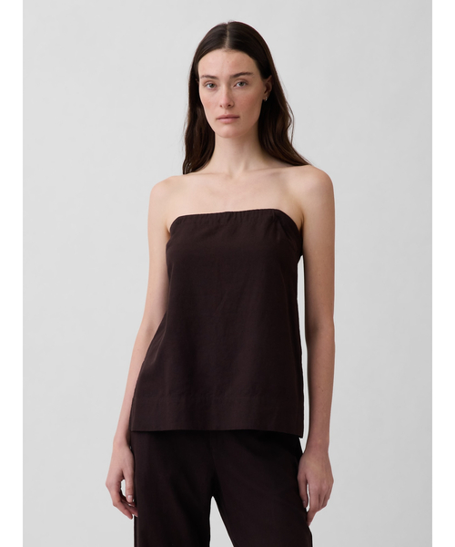 GAP（ギャップ）の「リネンブレンド キャミソール（キャミソール・レディース・ブラウン/ブラック・XXS/L/M/S/XS）」の2枚目の写真