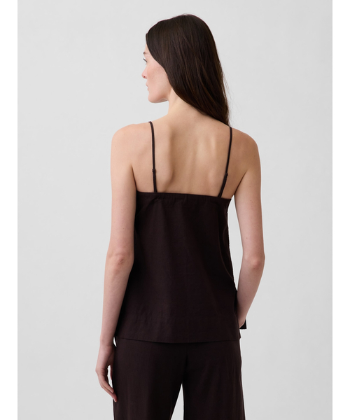 GAP（ギャップ）の「リネンブレンド キャミソール（キャミソール・レディース・ブラウン/ブラック・XXS/L/M/S/XS）」の6枚目の写真