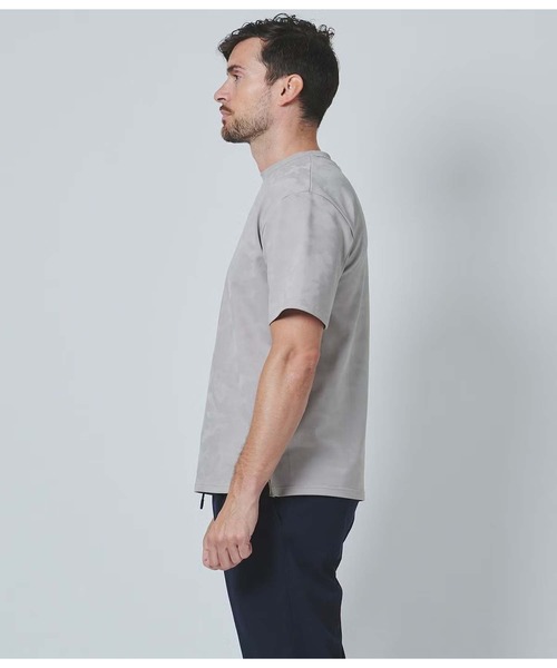 junhashimoto（ジュンハシモト）の「JERSEY CREW -EMBOSS CAMO-（Tシャツ/カットソー・メンズ・ネイビー/ブラック・2/4/3）」の12枚目の写真