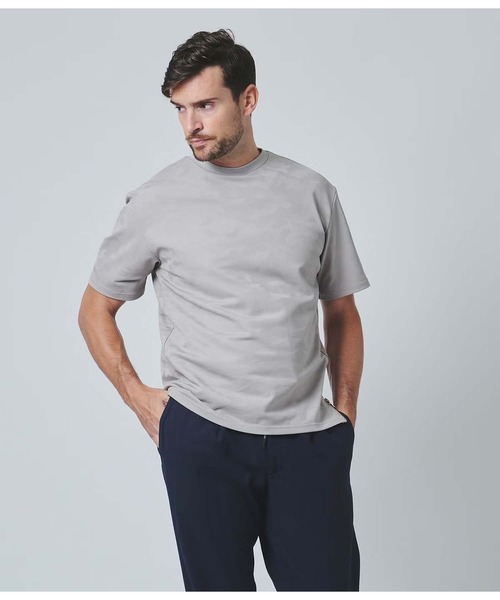 junhashimoto（ジュンハシモト）の「JERSEY CREW -EMBOSS CAMO-（Tシャツ/カットソー・メンズ・ネイビー/ブラック・2/4/3）」の10枚目の写真