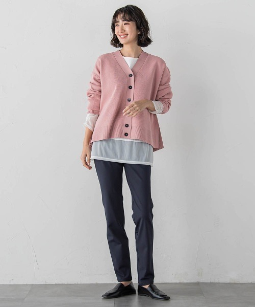 la.f…（ラエフ）の「【WEB限定カラーあり】スポンディッシュニットカーディガン（ニット/セーター・レディース・ピンク/グリーン/ベージュ/チャコールグレー/パープル・9号）」の15枚目の写真