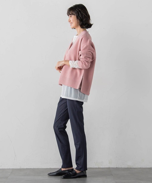 la.f…（ラエフ）の「【WEB限定カラーあり】スポンディッシュニットカーディガン（ニット/セーター・レディース・ピンク/グリーン/ベージュ/チャコールグレー/パープル・9号）」の16枚目の写真