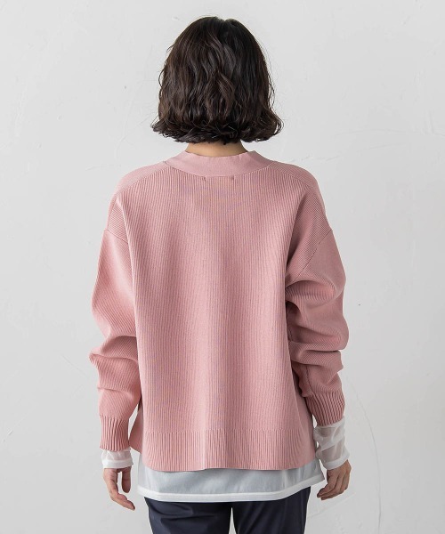 la.f…（ラエフ）の「【WEB限定カラーあり】スポンディッシュニットカーディガン（ニット/セーター・レディース・ピンク/グリーン/ベージュ/チャコールグレー/パープル・9号）」の14枚目の写真