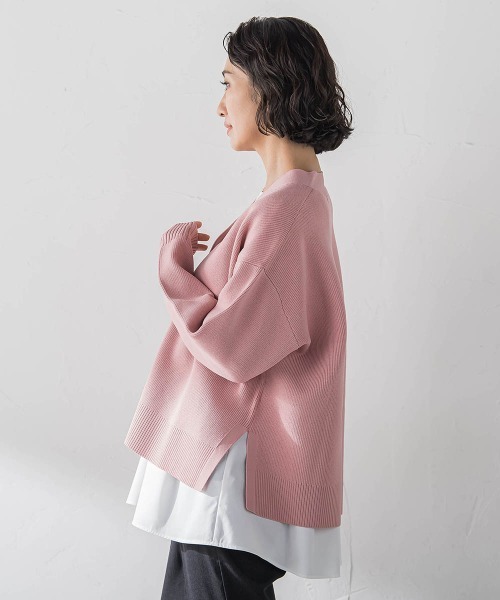 la.f…（ラエフ）の「【WEB限定カラーあり】スポンディッシュニットカーディガン（ニット/セーター・レディース・ピンク/グリーン/ベージュ/チャコールグレー/パープル・9号）」の19枚目の写真