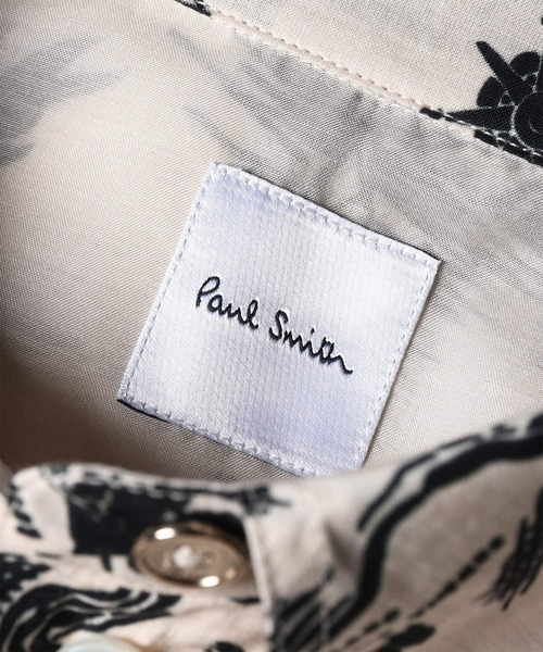 Paul Smith(ポールスミス)の「ウィメンズ "Travel Stories" プリント シャツ / 165030 329B(シャツ/ブラウス・レディース・ダークグレー/オフホワイト・40)」の6枚目の写真