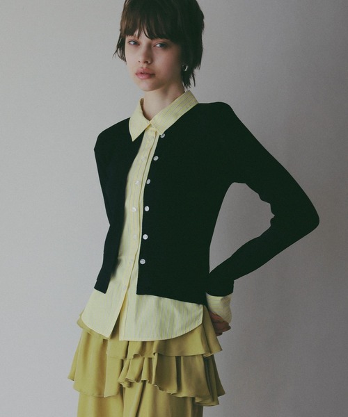 BAYFLOW（ベイフロー）の「【EF(エフ)】カーディガンシャツ（WOMEN）（カーディガン/ボレロ・レディース・オフホワイト/ブラック・FREE）」の21枚目の写真