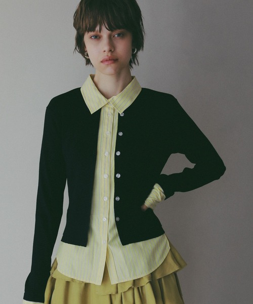 BAYFLOW（ベイフロー）の「【EF(エフ)】カーディガンシャツ（WOMEN）（カーディガン/ボレロ・レディース・オフホワイト/ブラック・FREE）」の22枚目の写真