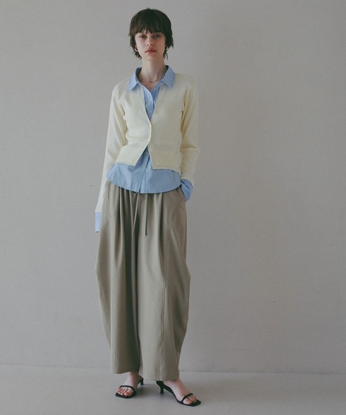 BAYFLOW（ベイフロー）の「【EF(エフ)】カーディガンシャツ（WOMEN）（カーディガン/ボレロ・レディース・オフホワイト/ブラック・FREE）」の16枚目の写真