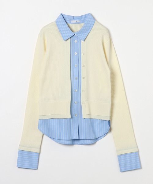 BAYFLOW（ベイフロー）の「【EF(エフ)】カーディガンシャツ（WOMEN）（カーディガン/ボレロ・レディース・オフホワイト/ブラック・FREE）」の6枚目の写真