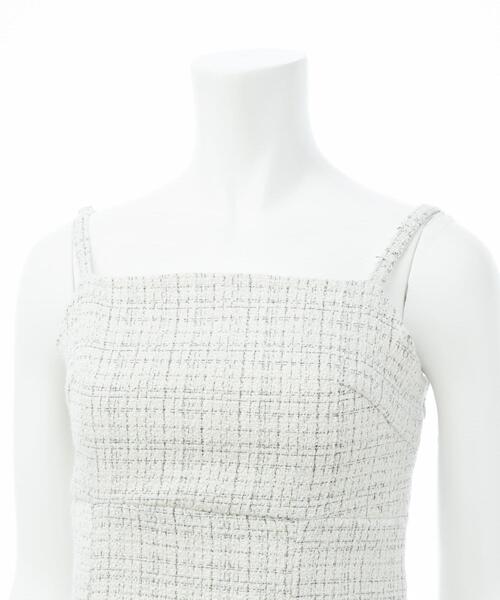 INGNI(イング)の「【WEB限定】バックレースアップツイードミニキャミワンピース(セットアップ対応)(ワンピース・レディース・ブラック系その他2/ホワイト系その他5・M)」の20枚目の写真