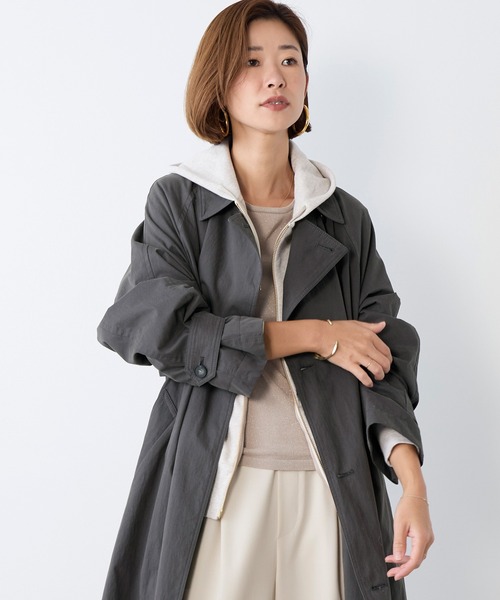 MICA&DEAL（マイカ＆ディール）の「サーフパーカー〈2サイズ展開〉（パーカー・レディース・チャコールグレー/ホワイト/オートミール・36/38）」の5枚目の写真