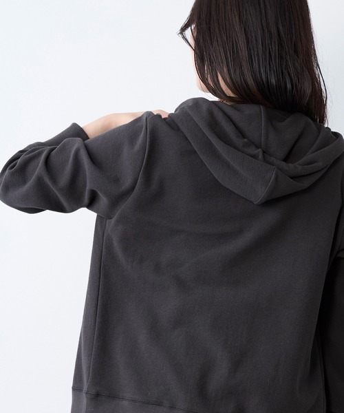MICA&DEAL（マイカ＆ディール）の「サーフパーカー〈2サイズ展開〉（パーカー・レディース・チャコールグレー/ホワイト/オートミール・36/38）」の9枚目の写真