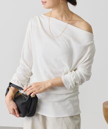 RIVE DROITE | 予約【ワンショルやオフショルにも】ネックコンシャスカットソー(Tシャツ/カットソー)