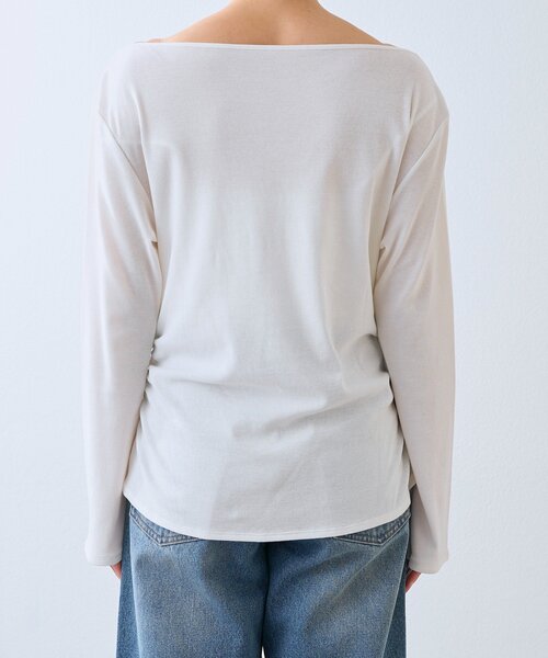 RIVE DROITE（リヴドロワ）の「予約【ワンショルやオフショルにも】ネックコンシャスカットソー（Tシャツ/カットソー・レディース・オフホワイト/ブラック・FREE）」の20枚目の写真