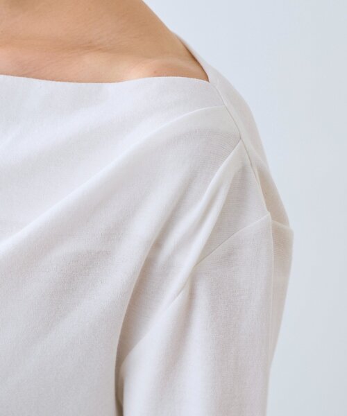 RIVE DROITE（リヴドロワ）の「予約【ワンショルやオフショルにも】ネックコンシャスカットソー（Tシャツ/カットソー・レディース・オフホワイト/ブラック・FREE）」の22枚目の写真