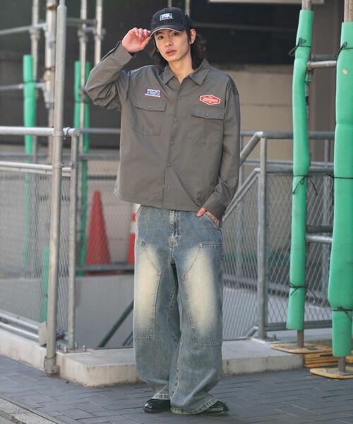 WEGO(ウィゴー)の「WEGO/【26年春夏新作】ワッペンワークシャツ(LS)(シャツ/ブラウス・メンズ・ブラック/グレー・LARGE/MEDIUM)」の14枚目の写真