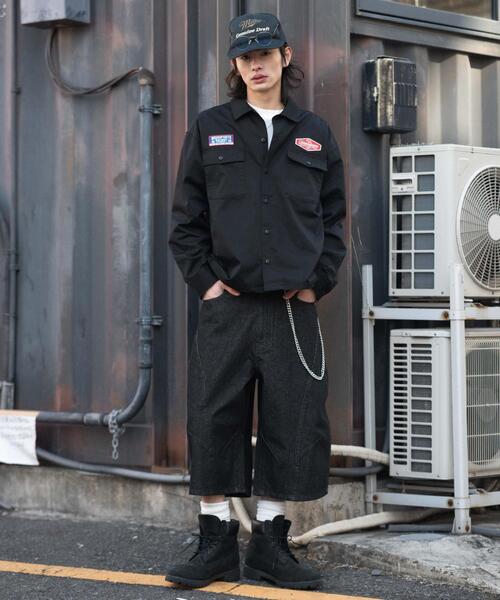 WEGO(ウィゴー)の「WEGO/【26年春夏新作】ワッペンワークシャツ(LS)(シャツ/ブラウス・メンズ・ブラック/グレー・LARGE/MEDIUM)」の12枚目の写真