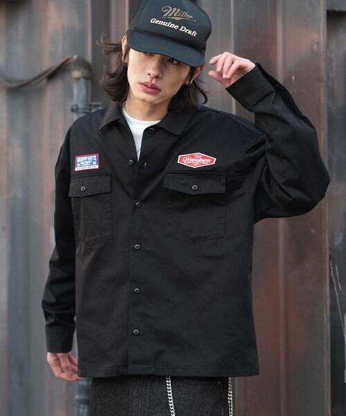 WEGO(ウィゴー)の「WEGO/【26年春夏新作】ワッペンワークシャツ(LS)(シャツ/ブラウス・メンズ・ブラック/グレー・LARGE/MEDIUM)」の20枚目の写真