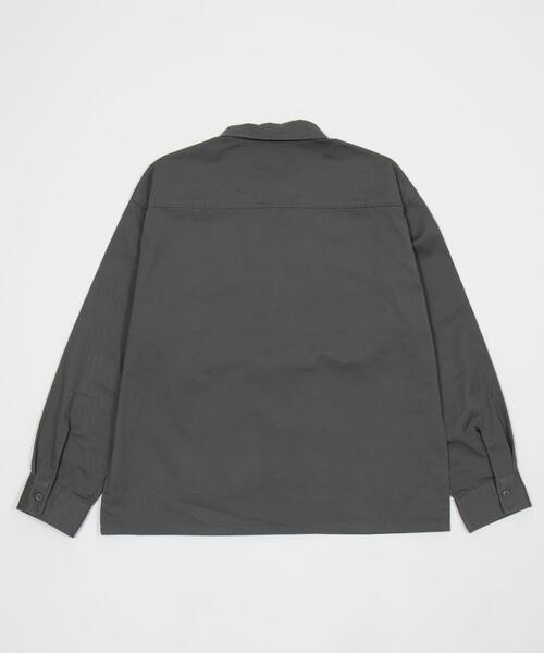 WEGO(ウィゴー)の「WEGO/【26年春夏新作】ワッペンワークシャツ(LS)(シャツ/ブラウス・メンズ・ブラック/グレー・LARGE/MEDIUM)」の5枚目の写真