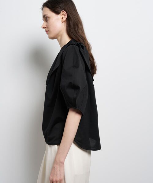 LANVIN en Bleu(ランバンオンブルー)の「ショルダーリボンカットソー(Tシャツ/カットソー・レディース・オフホワイト/ブラック・38)」の14枚目の写真