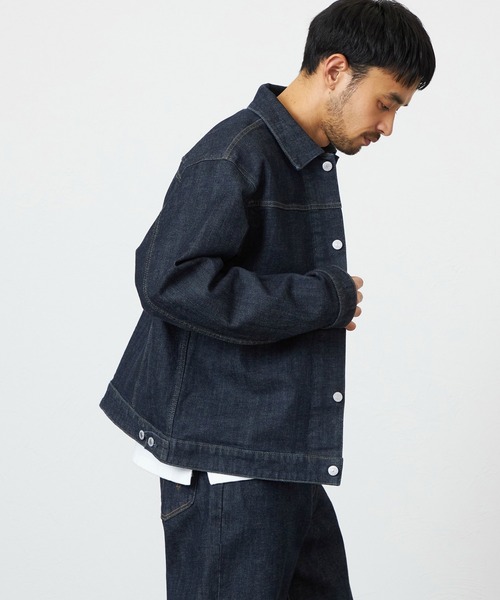 EDWIN(エドウィン)の「EDWIN エドウィン 503 デニムジャケット Gジャン セットアップ対応(デニムジャケット・メンズ・インディゴブルー/ブラック系その他・SMALL/MEDIUM/LARGE/X-LARGE)」の5枚目の写真