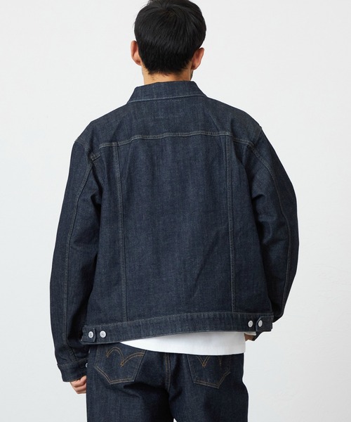 EDWIN(エドウィン)の「EDWIN エドウィン 503 デニムジャケット Gジャン セットアップ対応(デニムジャケット・メンズ・インディゴブルー/ブラック系その他・SMALL/MEDIUM/LARGE/X-LARGE)」の6枚目の写真