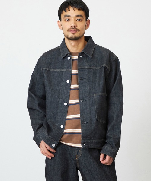 EDWIN(エドウィン)の「EDWIN エドウィン 503 デニムジャケット Gジャン セットアップ対応(デニムジャケット・メンズ・インディゴブルー/ブラック系その他・SMALL/MEDIUM/LARGE/X-LARGE)」の14枚目の写真