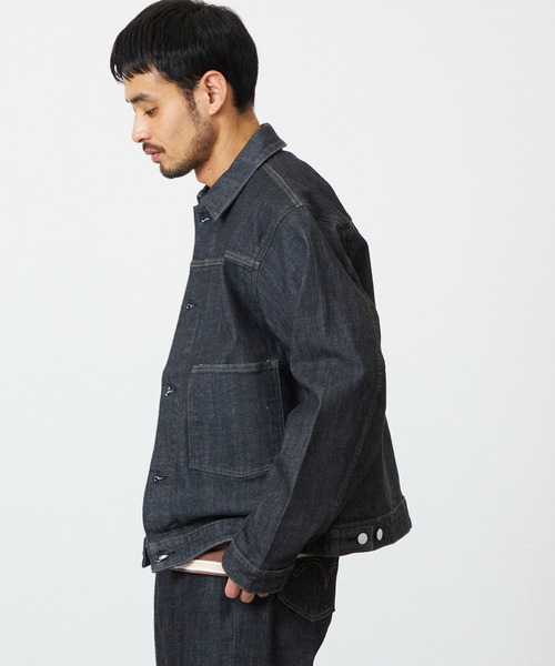 EDWIN(エドウィン)の「EDWIN エドウィン 503 デニムジャケット Gジャン セットアップ対応(デニムジャケット・メンズ・インディゴブルー/ブラック系その他・SMALL/MEDIUM/LARGE/X-LARGE)」の15枚目の写真