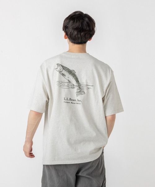 L.L.Bean(エルエルビーン)の「【JAPAN EDITION】モリル・ショートスリーブ・アニマル・グラフィック・ティ(Tシャツ/カットソー・メンズ・グレー系/ホワイト系/グレー系1/ホワイト系1・LARGE/MEDIUM/SMALL)」の2枚目の写真