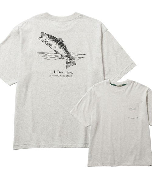 L.L.Bean(エルエルビーン)の「【JAPAN EDITION】モリル・ショートスリーブ・アニマル・グラフィック・ティ(Tシャツ/カットソー・メンズ・グレー系/ホワイト系/グレー系1/ホワイト系1・LARGE/MEDIUM/SMALL)」の19枚目の写真