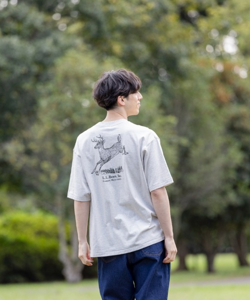 L.L.Bean(エルエルビーン)の「【JAPAN EDITION】モリル・ショートスリーブ・アニマル・グラフィック・ティ(Tシャツ/カットソー・メンズ・グレー系/ホワイト系/グレー系1/ホワイト系1・LARGE/MEDIUM/SMALL)」の13枚目の写真