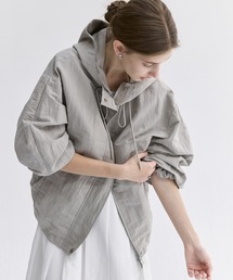 namnam*【tageechita】 新品未使用 ブルゾン S グレー セール】テックエステルレーシングオーバートラックジャケット