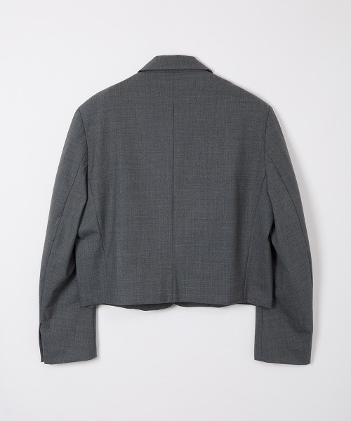 leinwande(ラインヴァンド)の「【leinwande】26SS新作 Compact Single Jacket(テーラードジャケット・レディース・グレー/ネイビー系・ONE SIZE)」の5枚目の写真