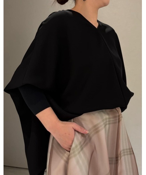 ADORE(アドーア)の「◆ドライカシドスブラウス(シャツ/ブラウス・レディース・ブラック/ミント・38)」の6枚目の写真