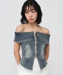 3.3 Field Trip  | 3.3 Field Trip／デニムオフショル半袖ブラウス(シャツ/ブラウス)