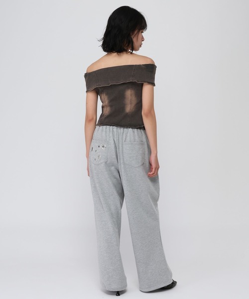 3.3 Field Trip （3.3フィールドトリップ）の「3.3 Field Trip／デニムオフショル半袖ブラウス（シャツ/ブラウス・レディース・ブラック/ブルー・FREE）」の5枚目の写真