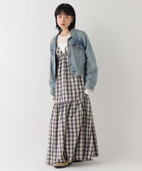 BAYFLOW（ベイフロー）の「[WEB限定]ティアードチェックキャミワンピース（ワンピース・レディース・ネイビー/グレー・FREE）」の16枚目の写真