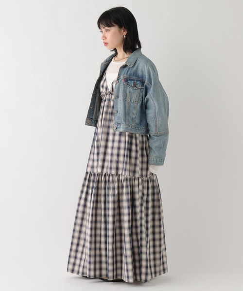 BAYFLOW（ベイフロー）の「[WEB限定]ティアードチェックキャミワンピース（ワンピース・レディース・ネイビー/グレー・FREE）」の17枚目の写真