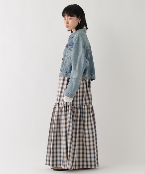BAYFLOW（ベイフロー）の「[WEB限定]ティアードチェックキャミワンピース（ワンピース・レディース・ネイビー/グレー・FREE）」の18枚目の写真