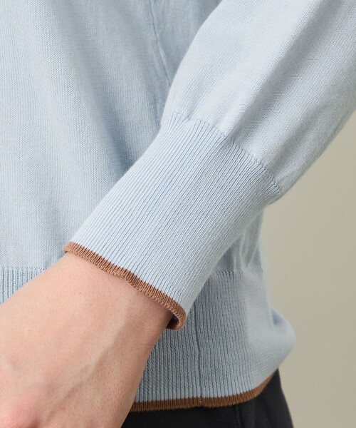 MACKINTOSH PHILOSOPHY(マッキントッシュ フィロソフィー)の「GREY LABEL ラインニットポロ(ポロシャツ・レディース・ブラック/ブルー系その他2/ブラウン系その他4・2/6)」の10枚目の写真