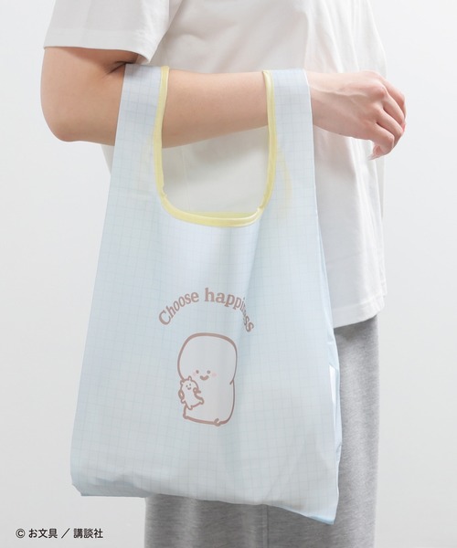 Honeys（ハニーズ）の「お文具といっしょ／バッグ（エコバッグ/サブバッグ・レディース・ミント/ブラウン/ライトグレー/アイボリー/サックスブルー・FREE）」の5枚目の写真