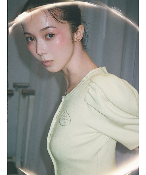 SNIDEL（スナイデル）の「【Chacott】コラボニットカーディガン（カーディガン/ボレロ・レディース・イエロー/ネイビー/その他/ホワイト・F）」の6枚目の写真