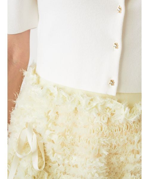 SNIDEL（スナイデル）の「【Chacott】コラボニットカーディガン（カーディガン/ボレロ・レディース・イエロー/ネイビー/その他/ホワイト・F）」の15枚目の写真