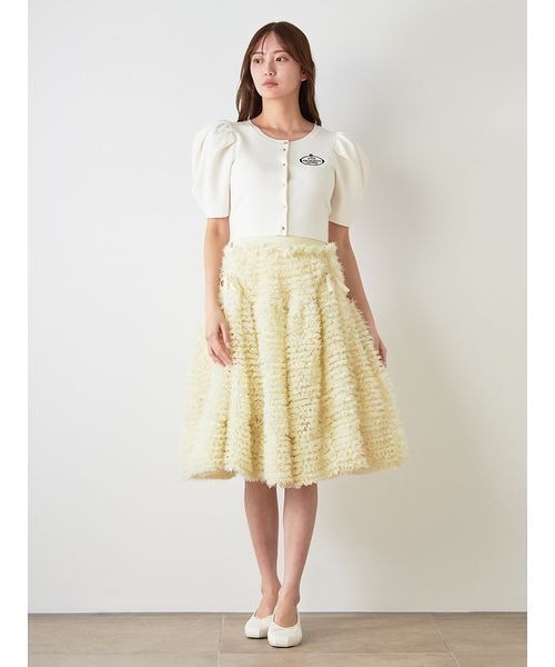 SNIDEL（スナイデル）の「【Chacott】コラボニットカーディガン（カーディガン/ボレロ・レディース・イエロー/ネイビー/その他/ホワイト・F）」の18枚目の写真