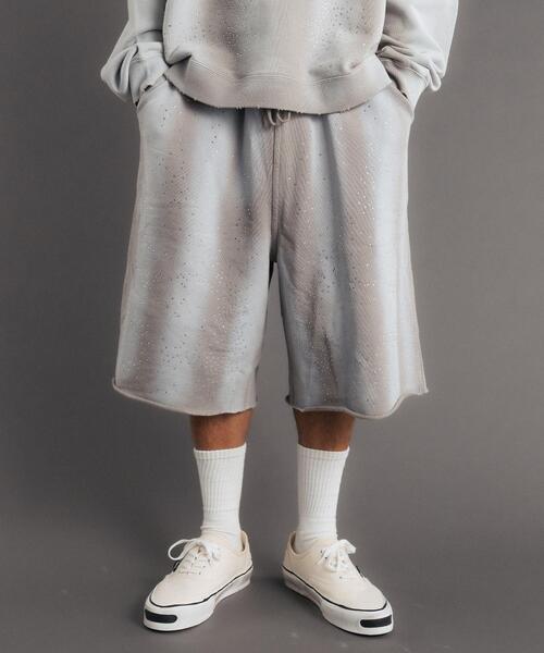FR(13)NDS（フレンズ）の「FR(13)NDS/フレンズ/STONE SWEAT SHORTS（スウェットパンツ・メンズ・ブルー/グレー・L/M）」の2枚目の写真