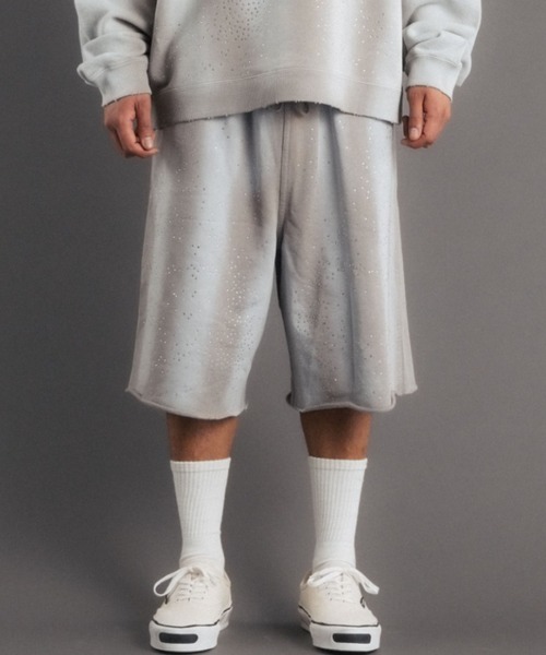 FR(13)NDS（フレンズ）の「FR(13)NDS/フレンズ/STONE SWEAT SHORTS（スウェットパンツ・メンズ・ブルー/グレー・L/M）」の2枚目の写真