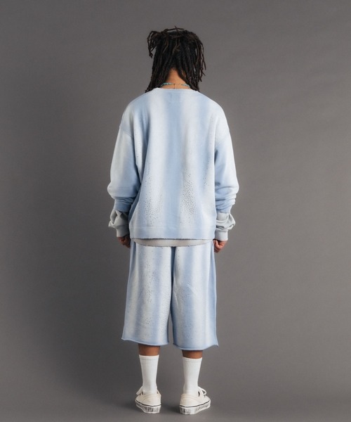 FR(13)NDS（フレンズ）の「FR(13)NDS/フレンズ/STONE SWEAT SHORTS（スウェットパンツ・メンズ・ブルー/グレー・L/M）」の3枚目の写真