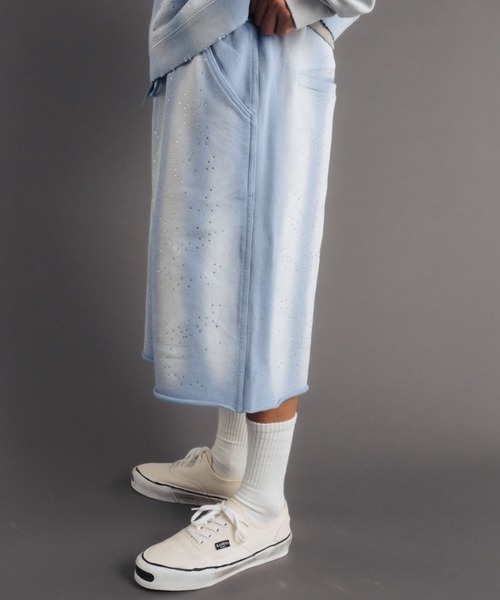 FR(13)NDS（フレンズ）の「FR(13)NDS/フレンズ/STONE SWEAT SHORTS（スウェットパンツ・メンズ・ブルー/グレー・L/M）」の4枚目の写真