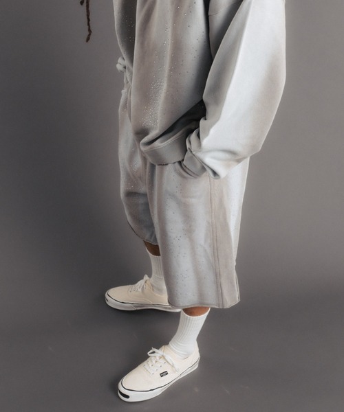 FR(13)NDS（フレンズ）の「FR(13)NDS/フレンズ/STONE SWEAT SHORTS（スウェットパンツ・メンズ・ブルー/グレー・L/M）」の7枚目の写真